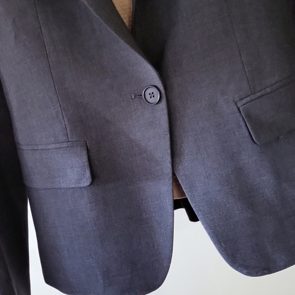 New without tags THEORY fitted wool blazer in Charcoal Grey Size 0 (XS) - Picture 4 of 11